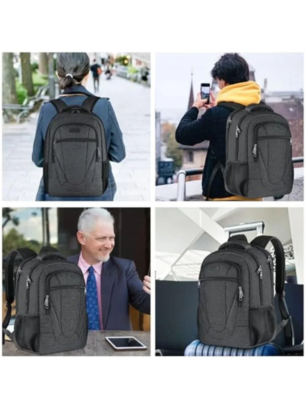 17 Inch Laptop Backpack Anti Theft Travel School College Water Resistant Bookbag